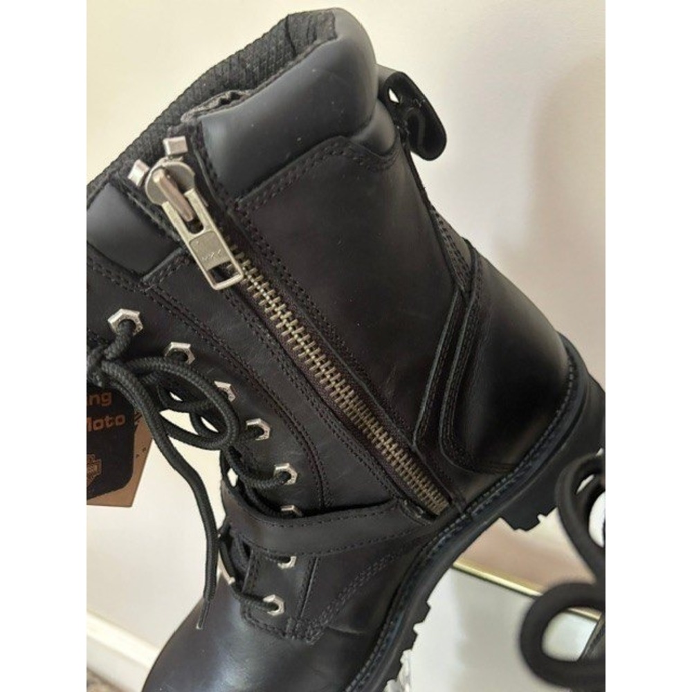 Harley-Davidson Men's Brando 8" Logger Boots Size 12 D94344 New In Box - Picture 4 of 15